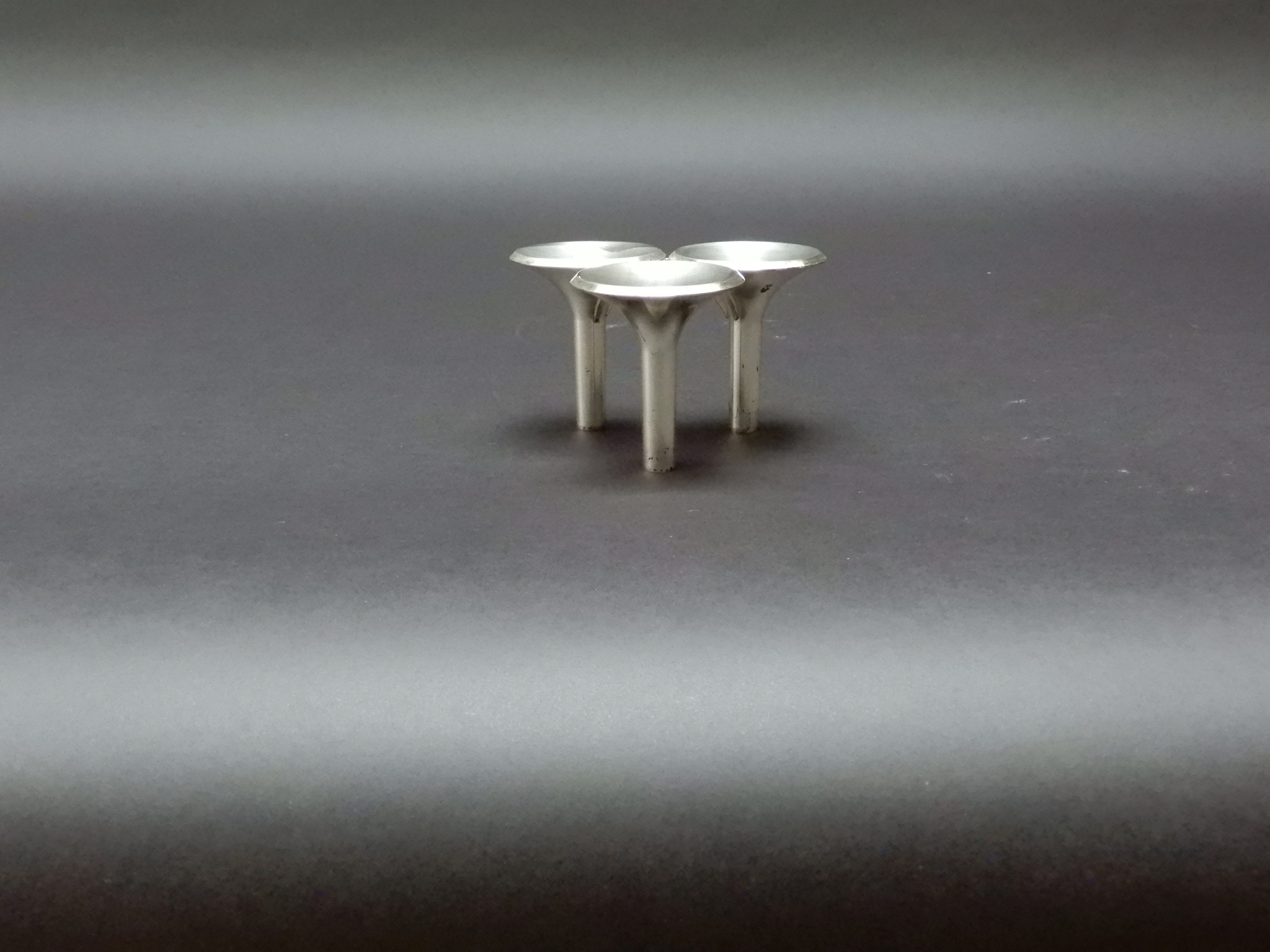 Sold - Chrome Candleholders