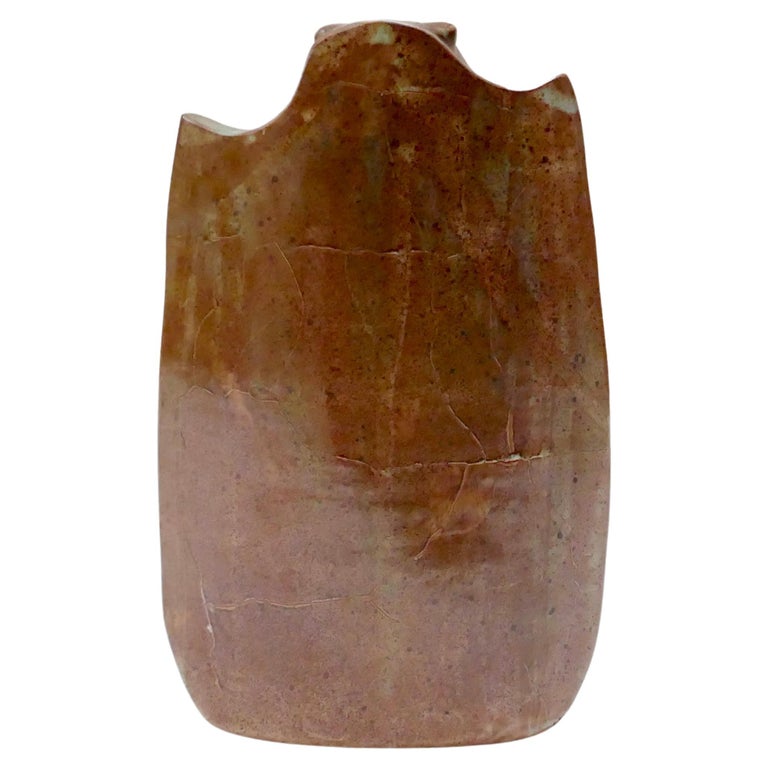 Mid-Century Sculptural Terracotta Vase, France